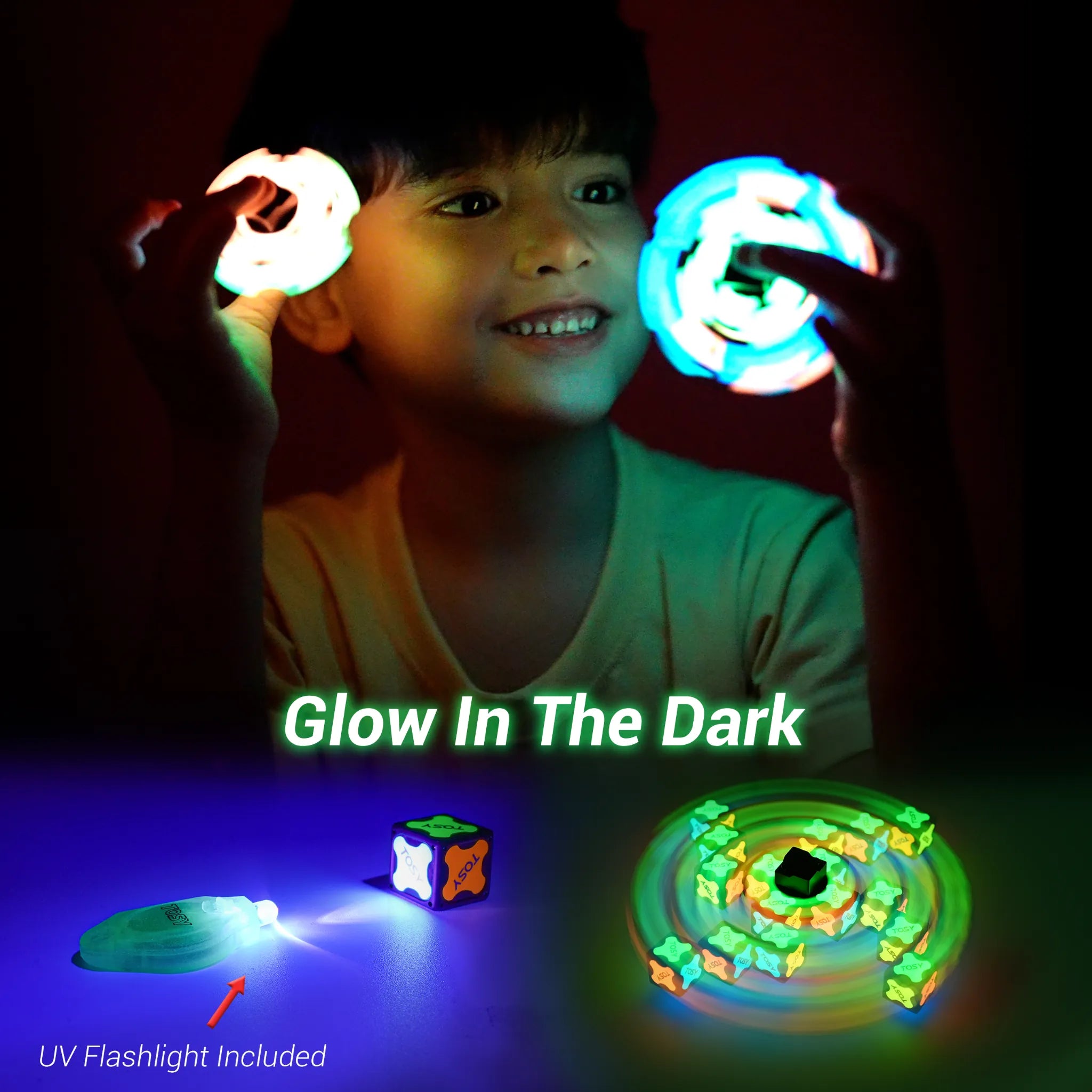 TOSY Fidget Spinner Glow - 2 Pack