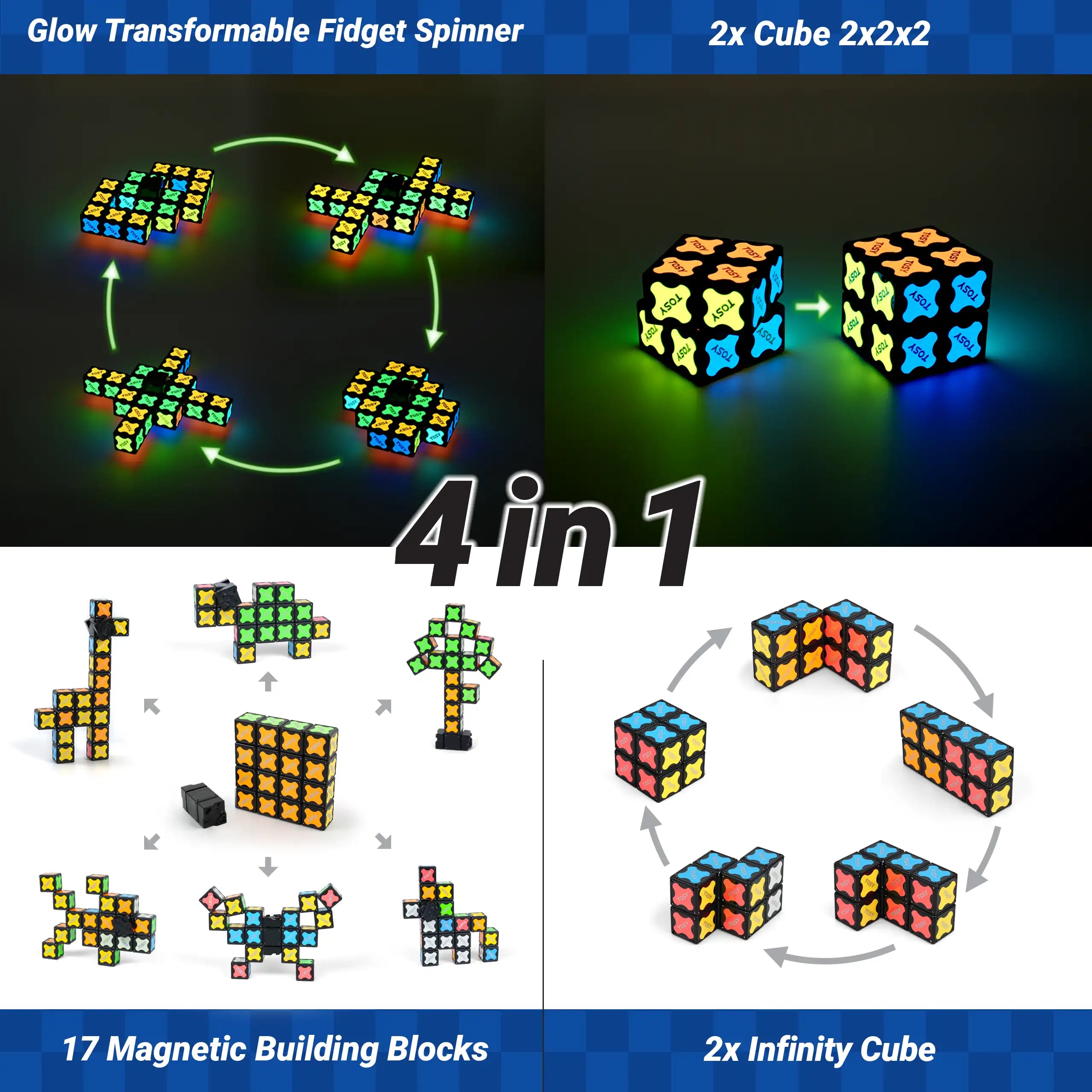 TOSY Fidget Spinner Glow