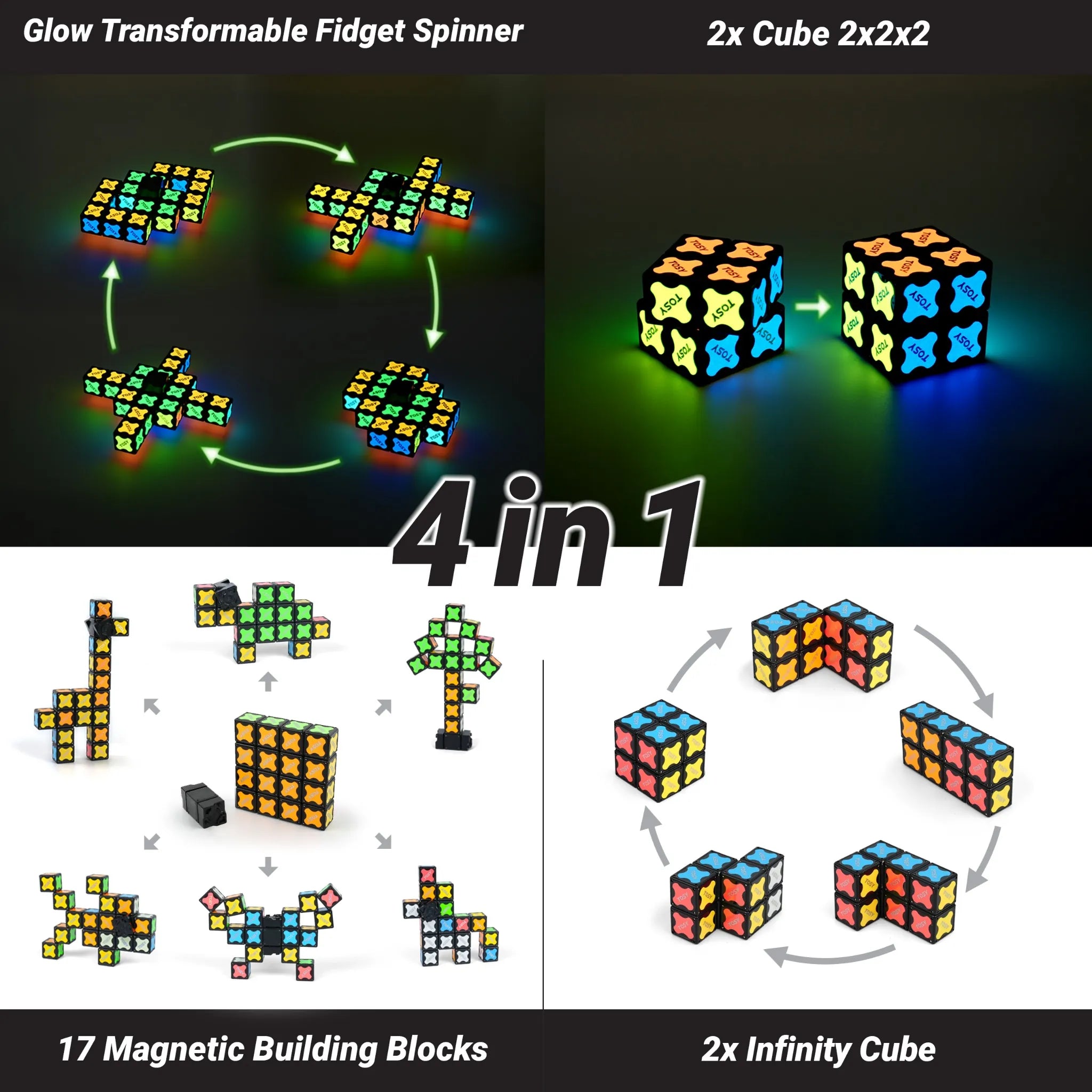 TOSY Fidget Spinner Glow