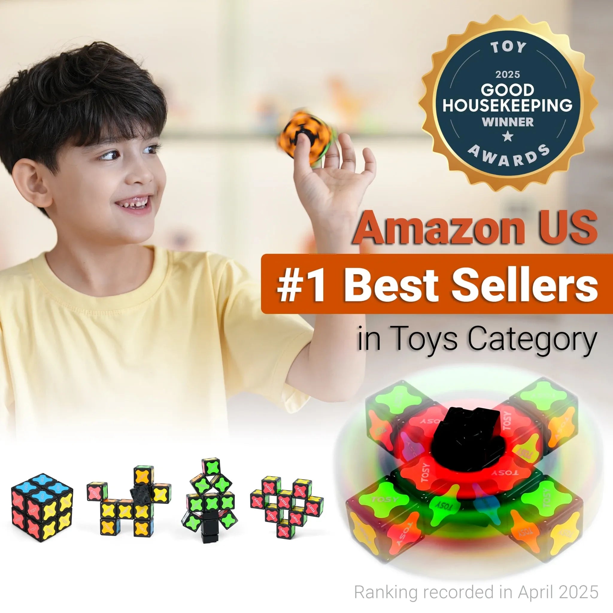 TOSY Fidget Spinner Mini - 4 Pack