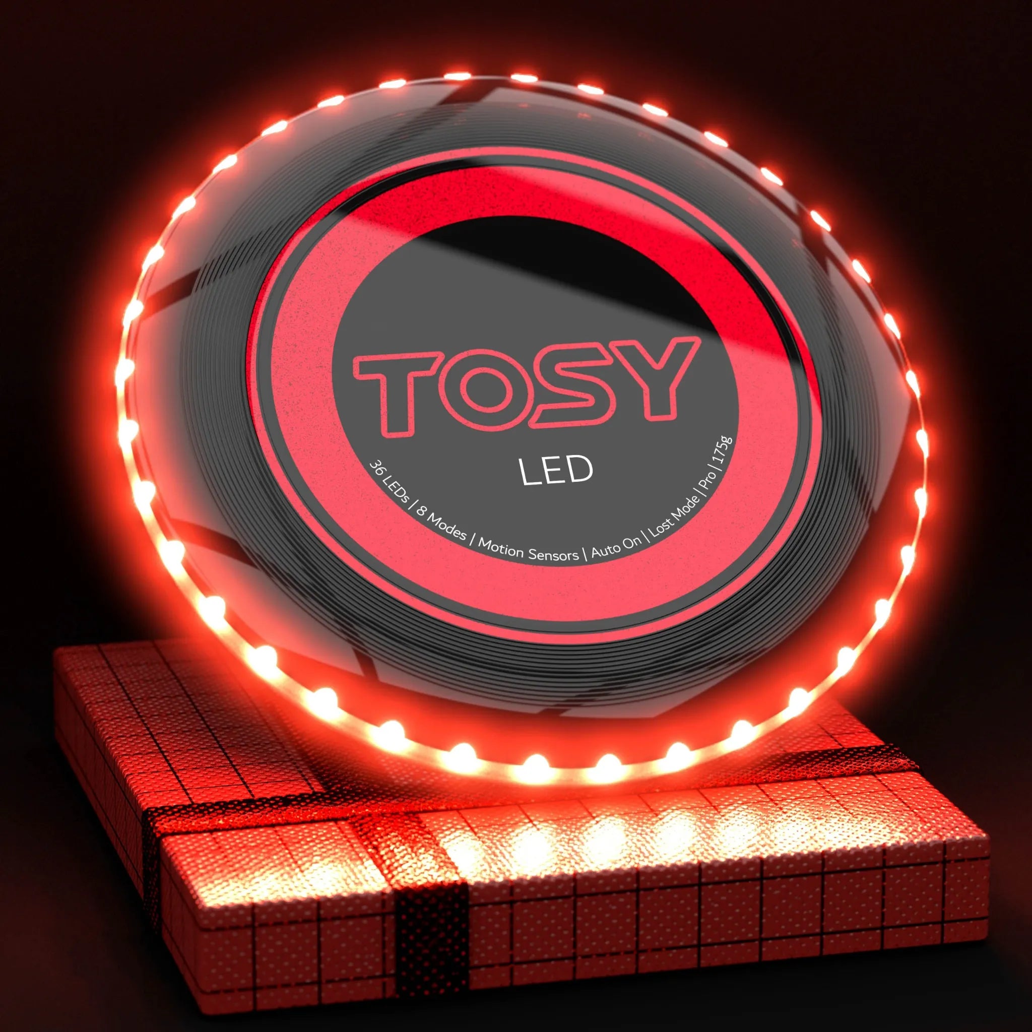 TOSY LEDs Mono Frisbee Red version