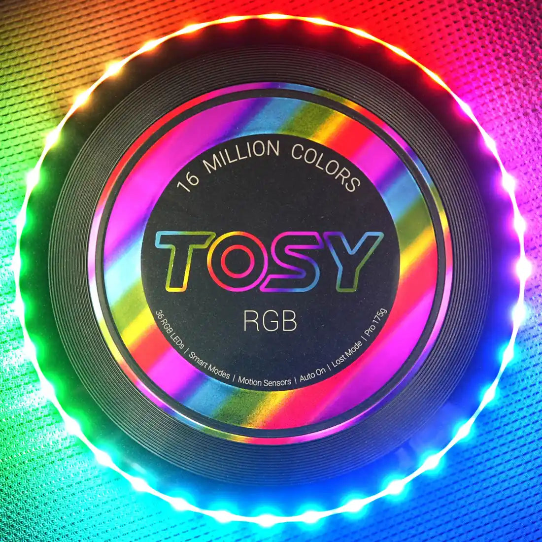 TOSY LEDs RBG Frisbee black version