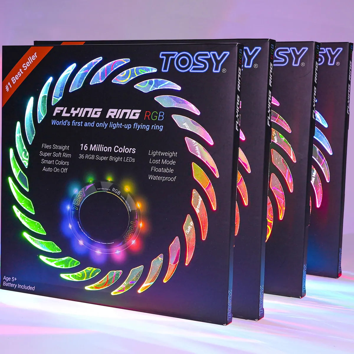 TOSY Flying Ring RGB - 4 Pack
