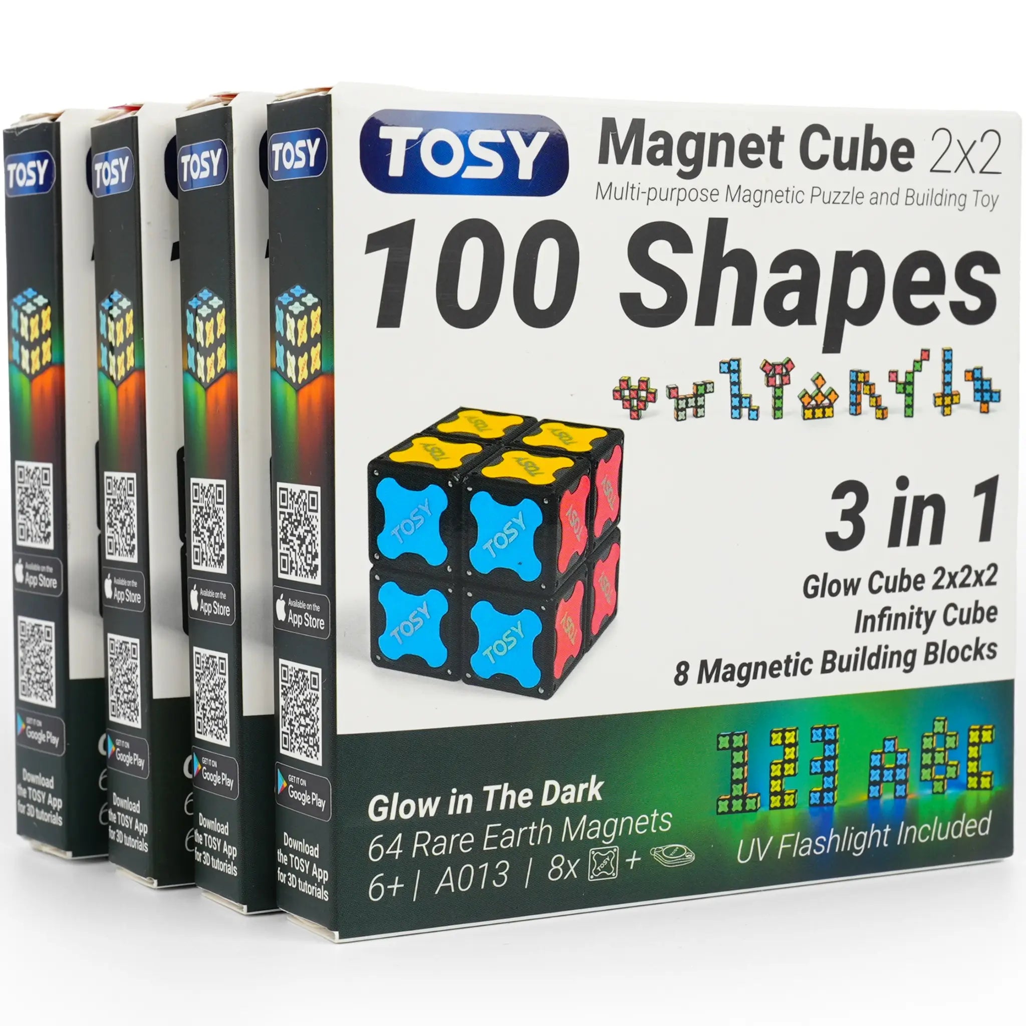 TOSY Magnet Cube 2x2 - 4 Pack