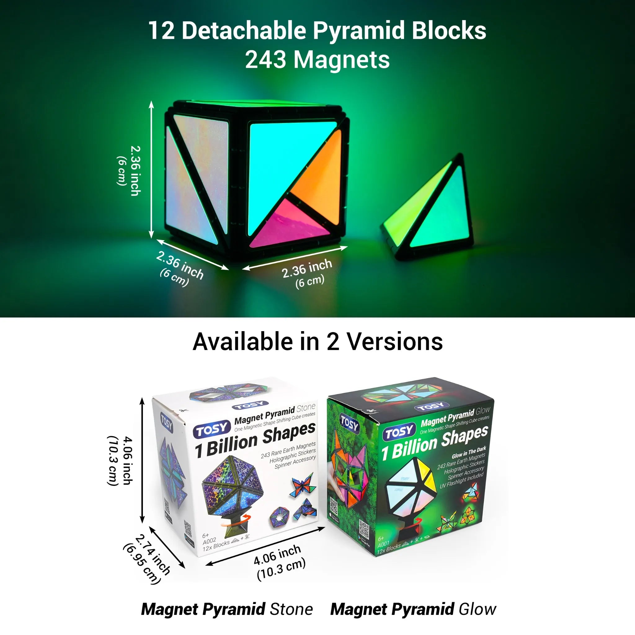 TOSY Magnet Pyramid Stone