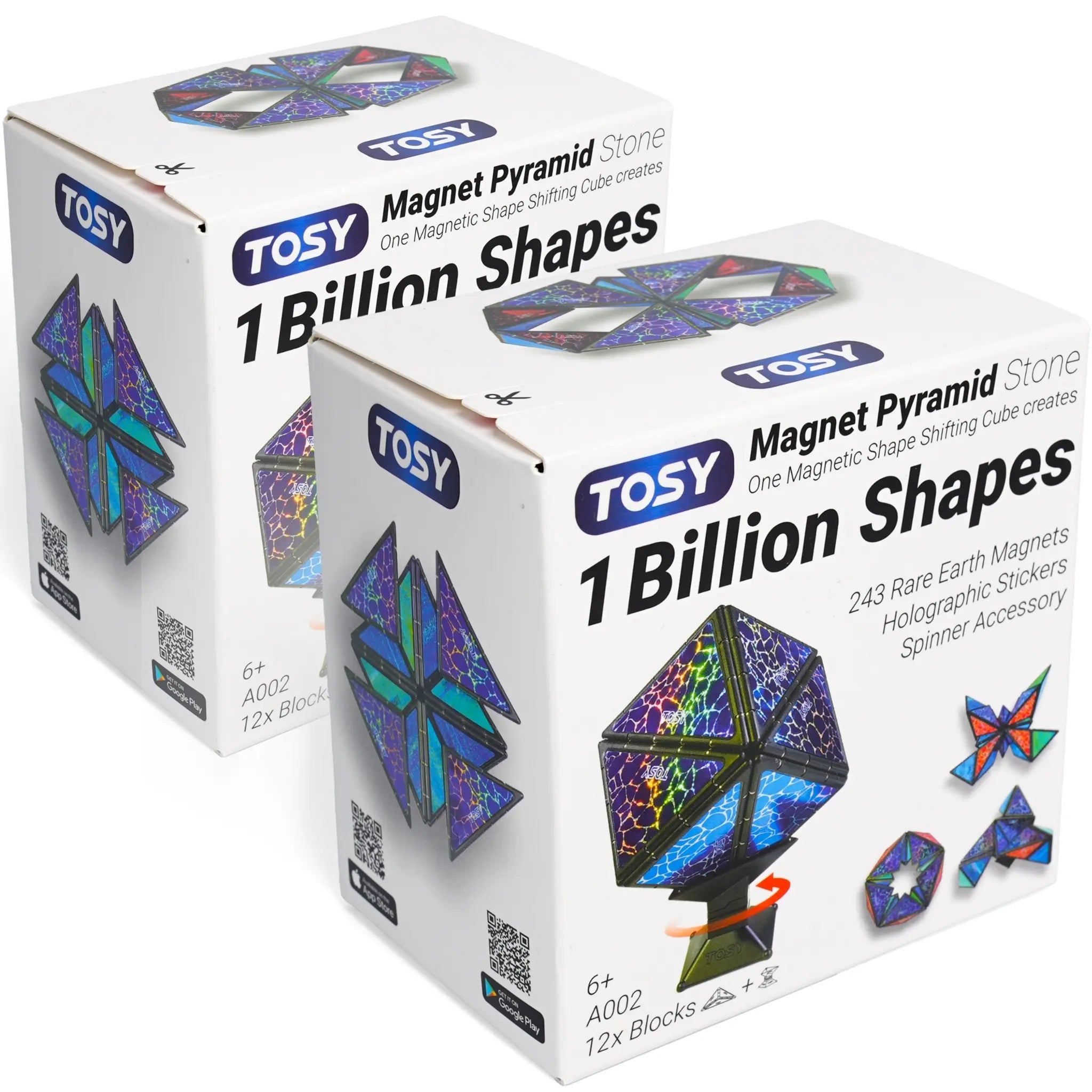 TOSY Magnet Pyramid Stone - 2 Pack