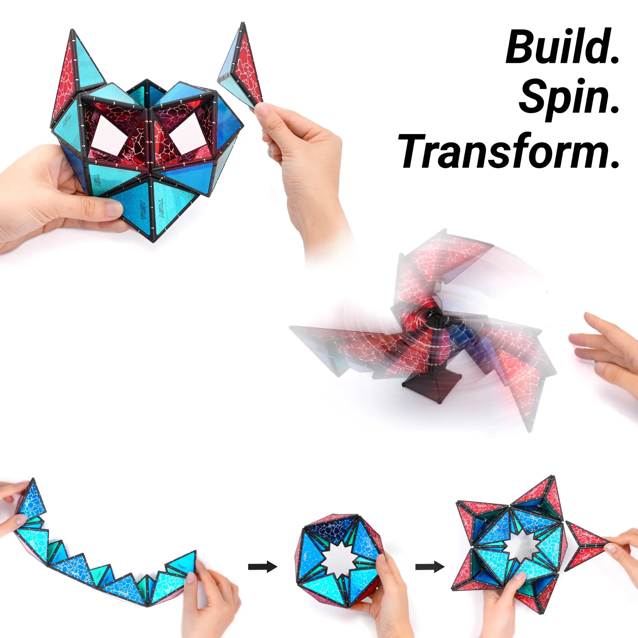 TOSY Magnet Pyramid Stone - 4 Pack