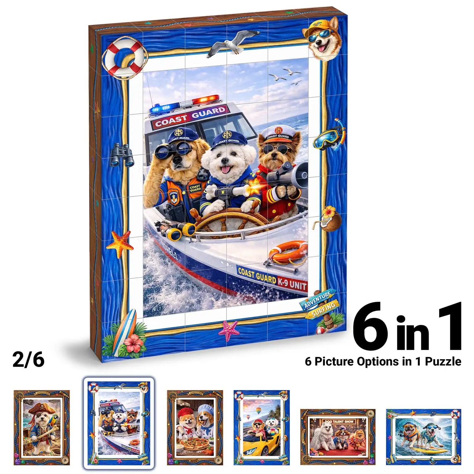 TOSY Picture Cube Action Dogs