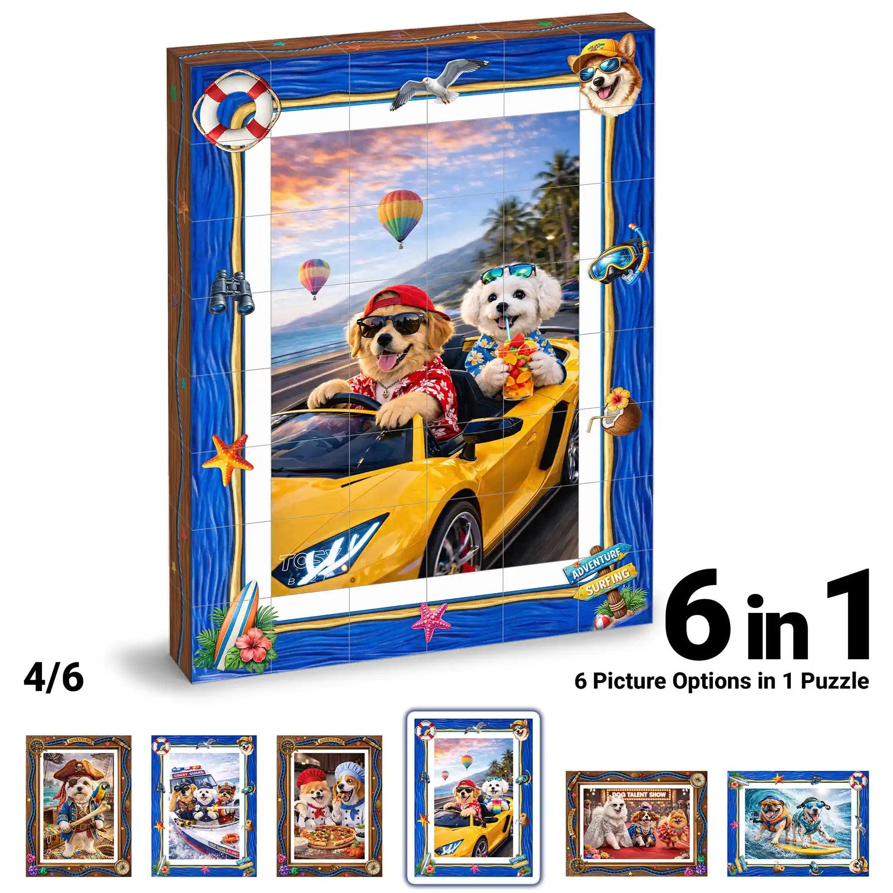 TOSY Picture Cube Action Dogs