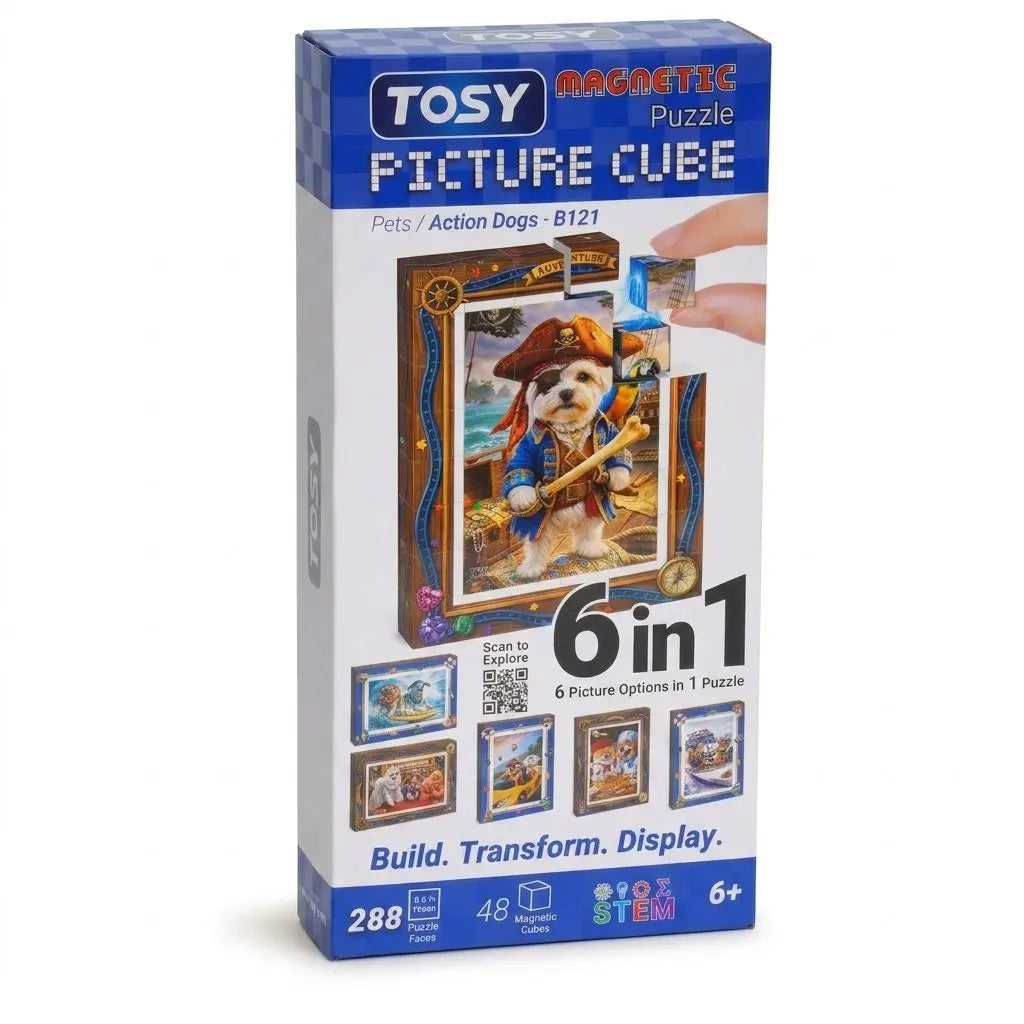TOSY Picture Cube Action Dogs
