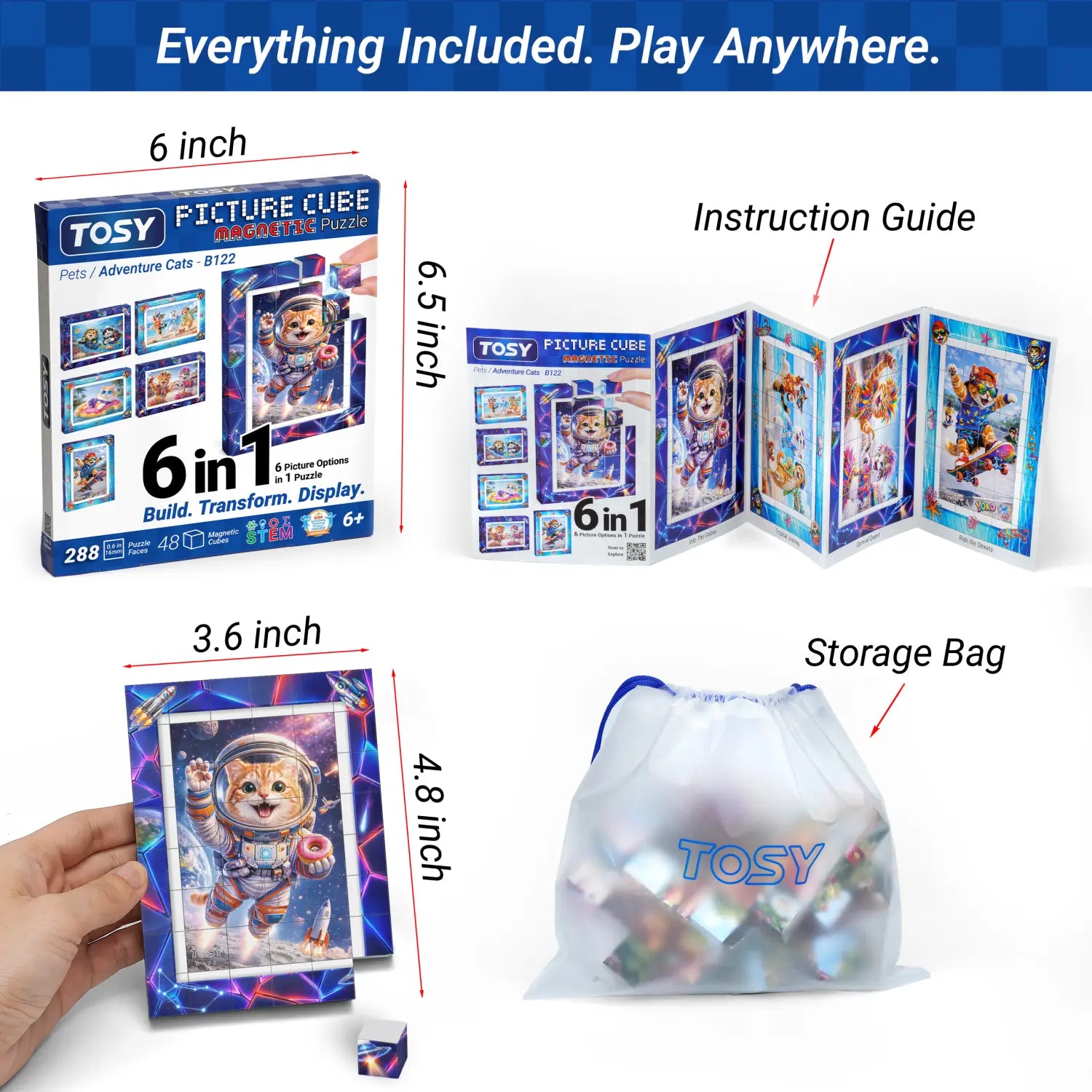 TOSY Picture Cube Adventure Cats