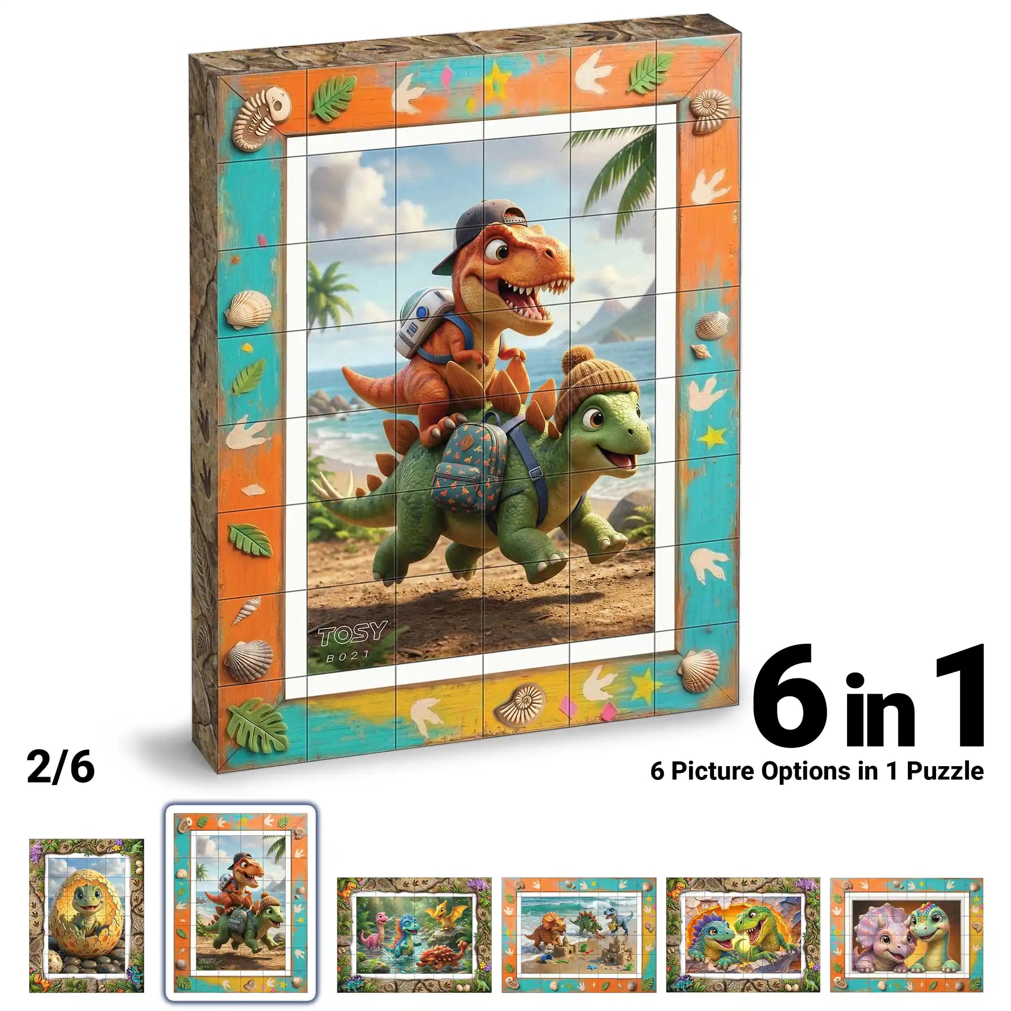 TOSY Picture Cube Cute Dino