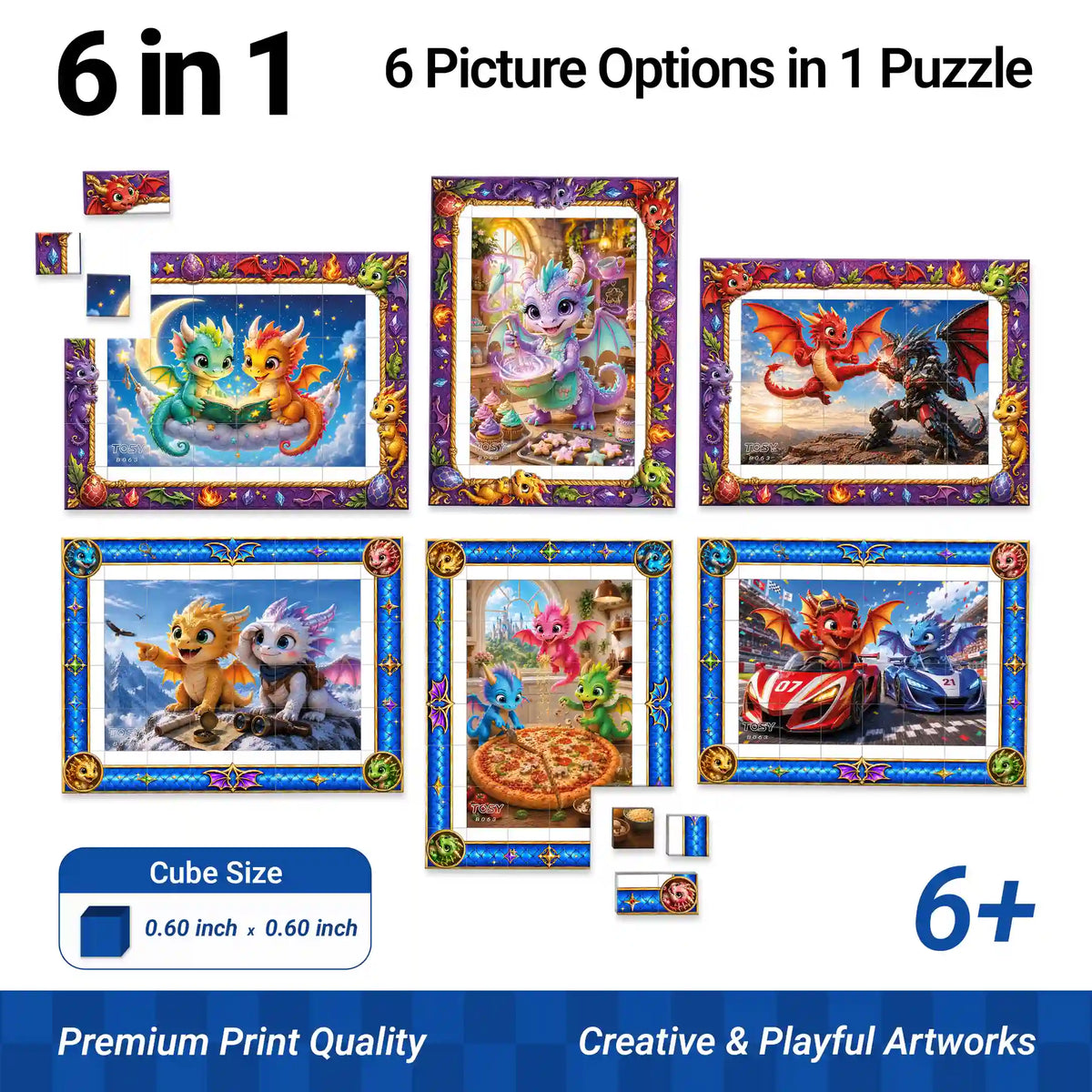 TOSY Picture Cube Dragon Tales