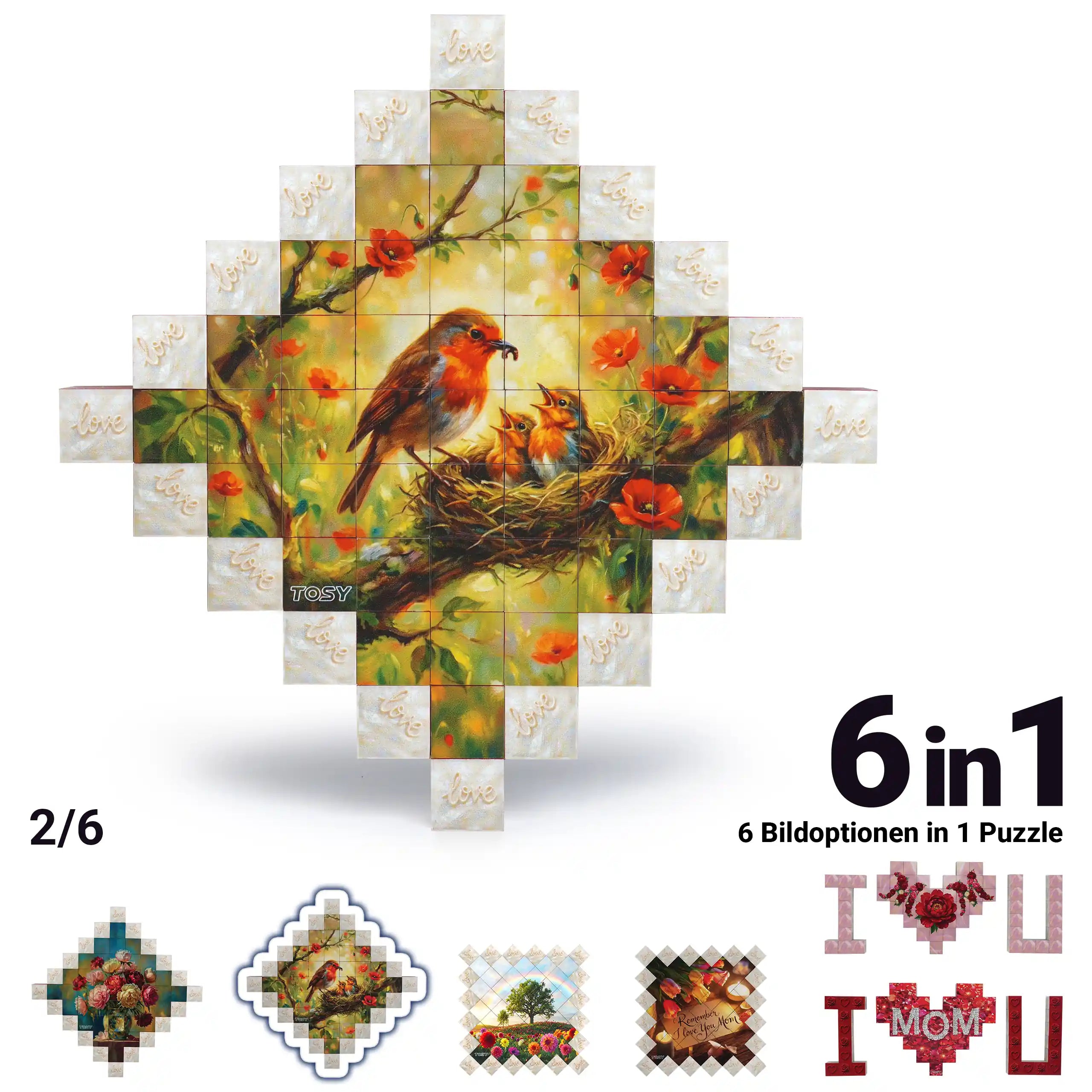 TOSY Picture Cube I Love You Mom