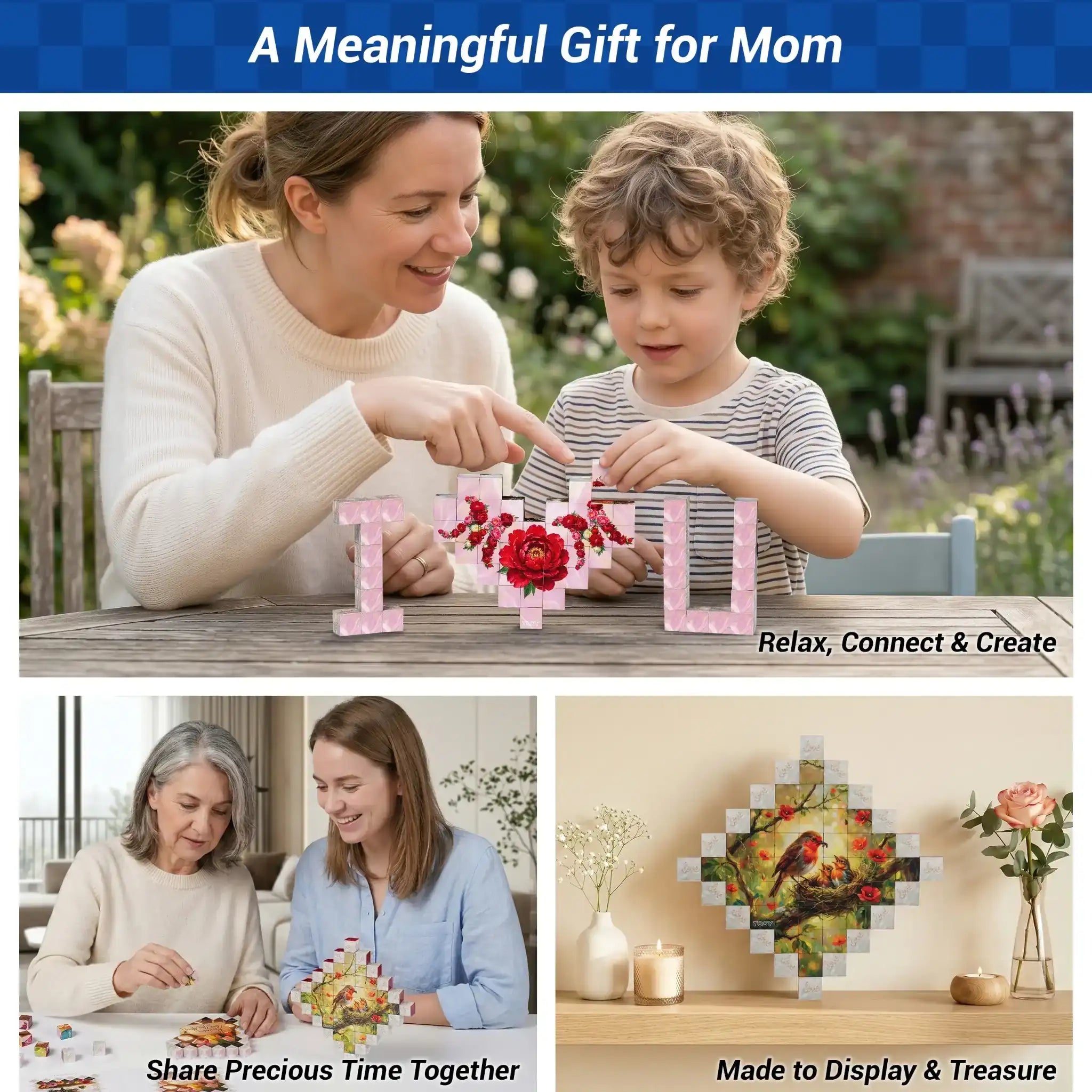TOSY Picture Cube I Love You Mom