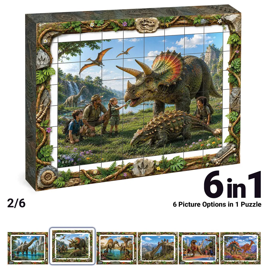 TOSY Picture Cube Life with Dinos