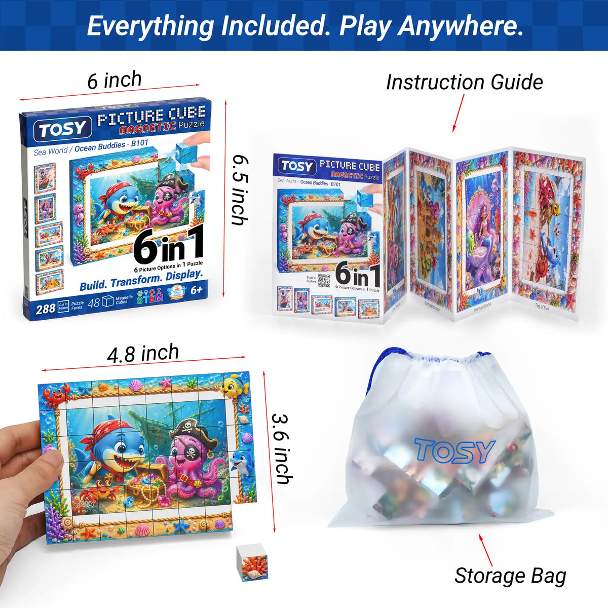 TOSY Picture Cube Ocean Buddies