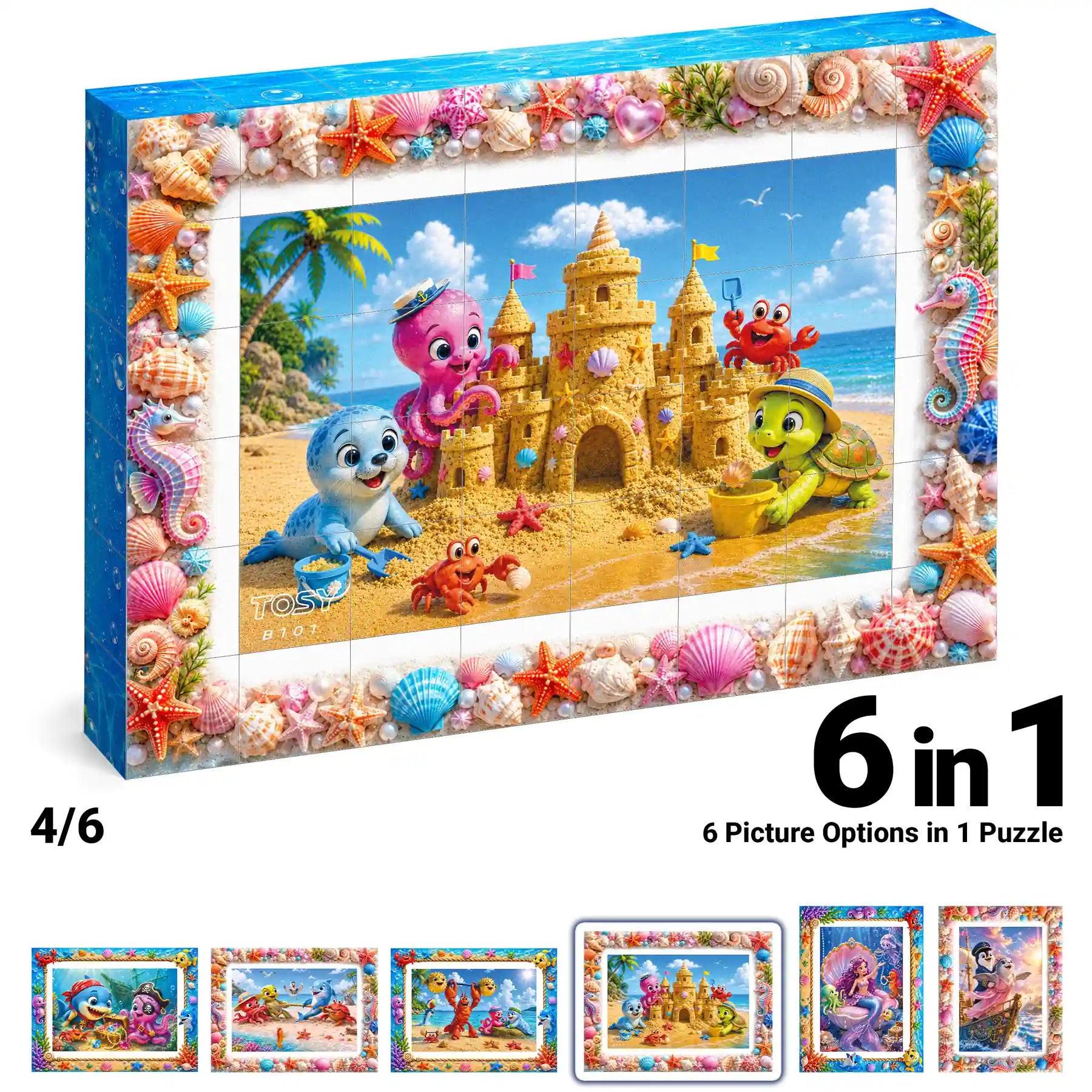 TOSY Picture Cube Ocean Buddies