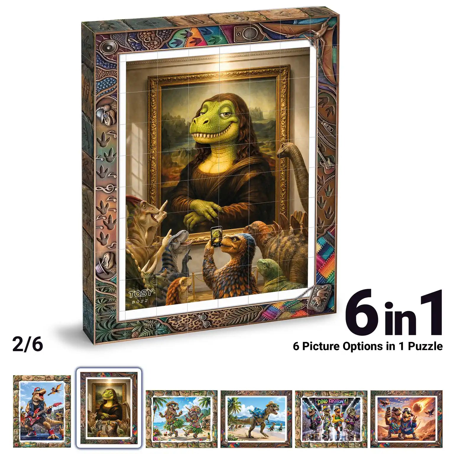 TOSY Picture Cube Wacky Dinos