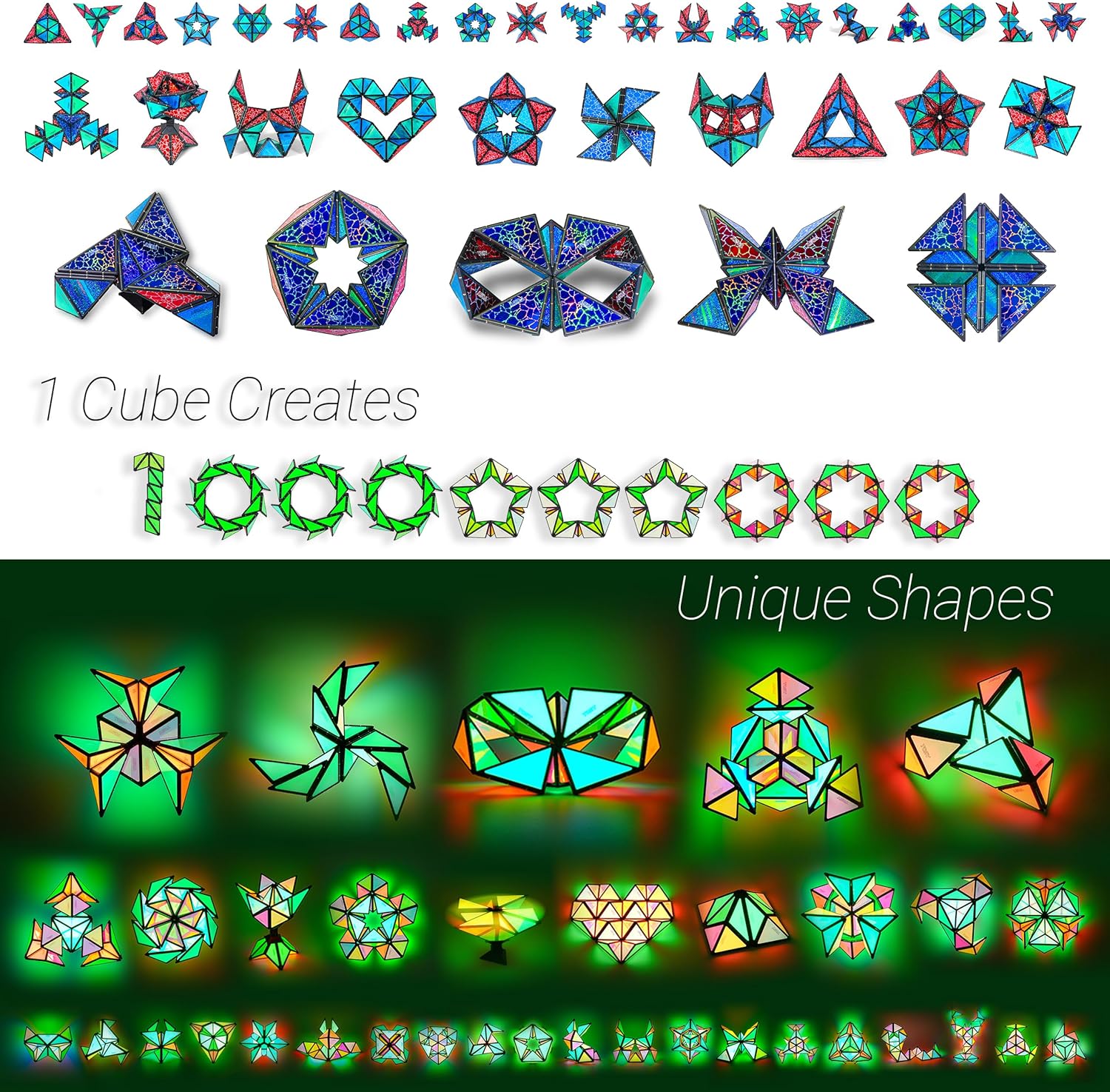 TOSY Magnet Pyramid Glow - 4 Pack