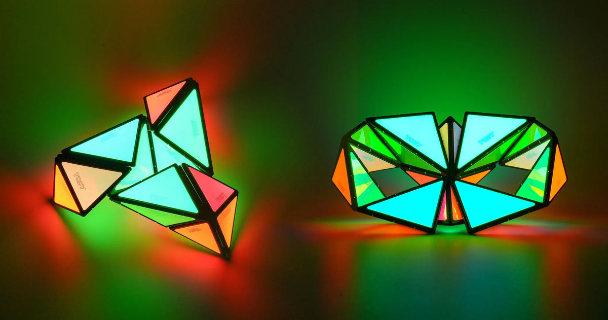 Pyramid Shape Magnets TOSY Magnet Pyramid Glow