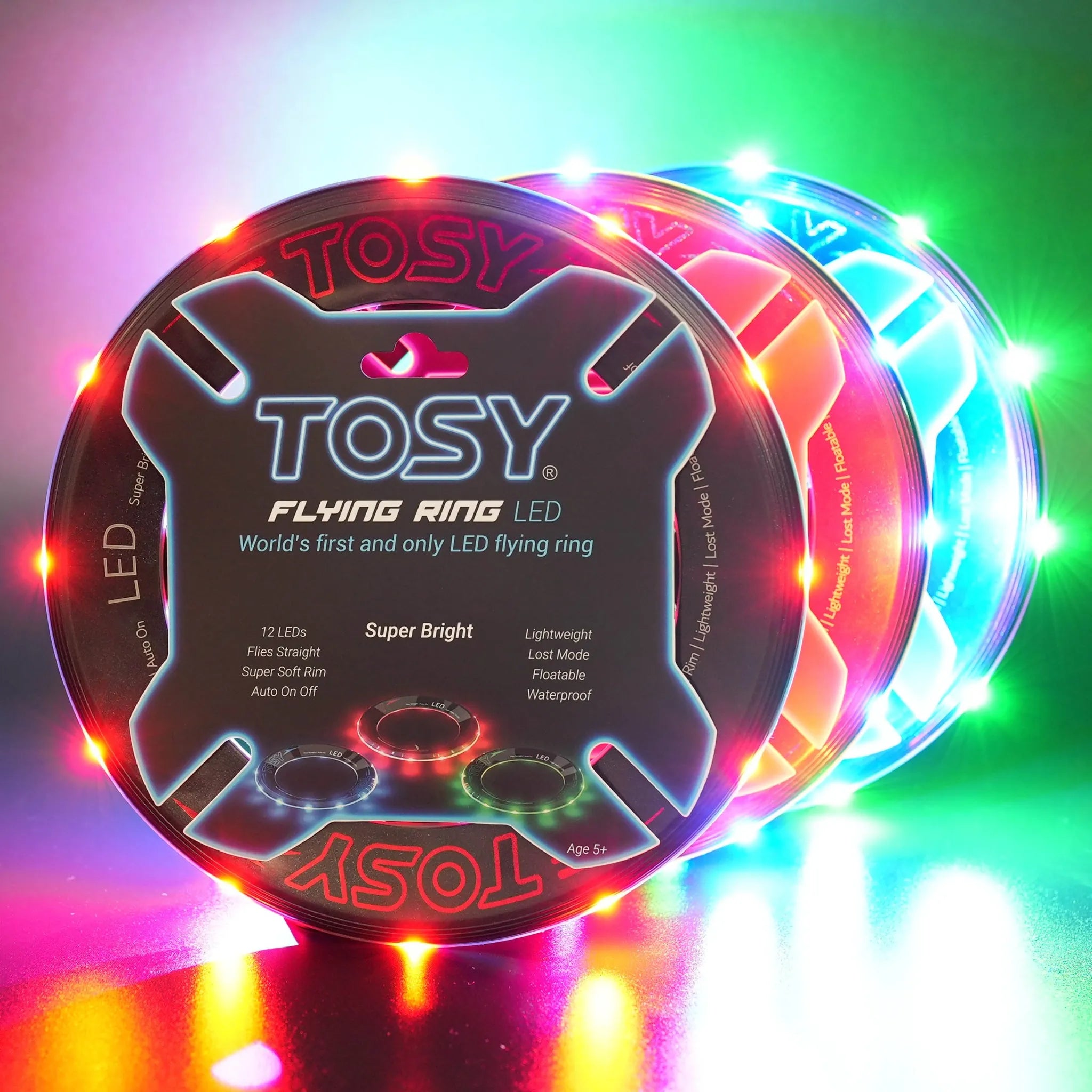 TOSY Flying Ring Mono LED - 3 Pack (Mixed Set)