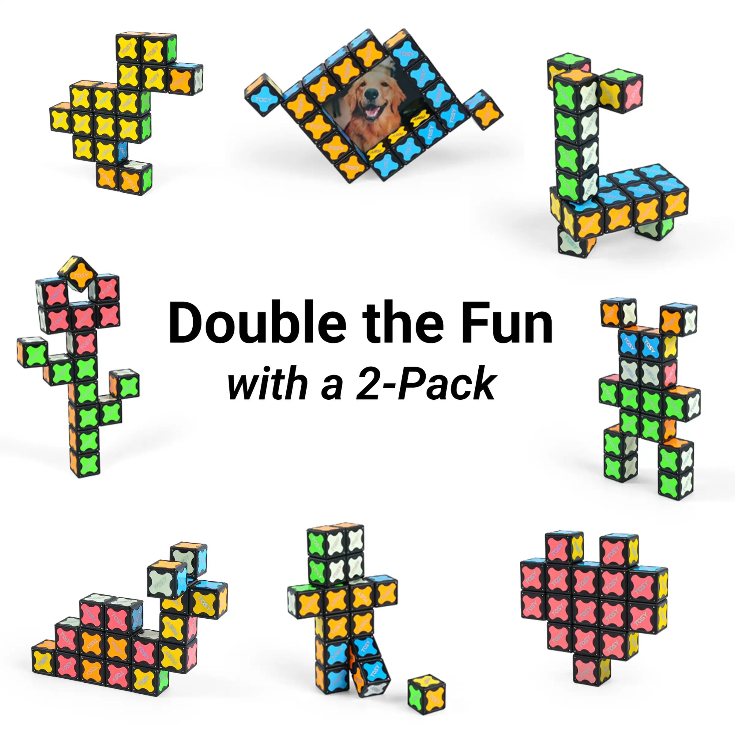 TOSY Magnet Cube 2x2 - 2 Pack