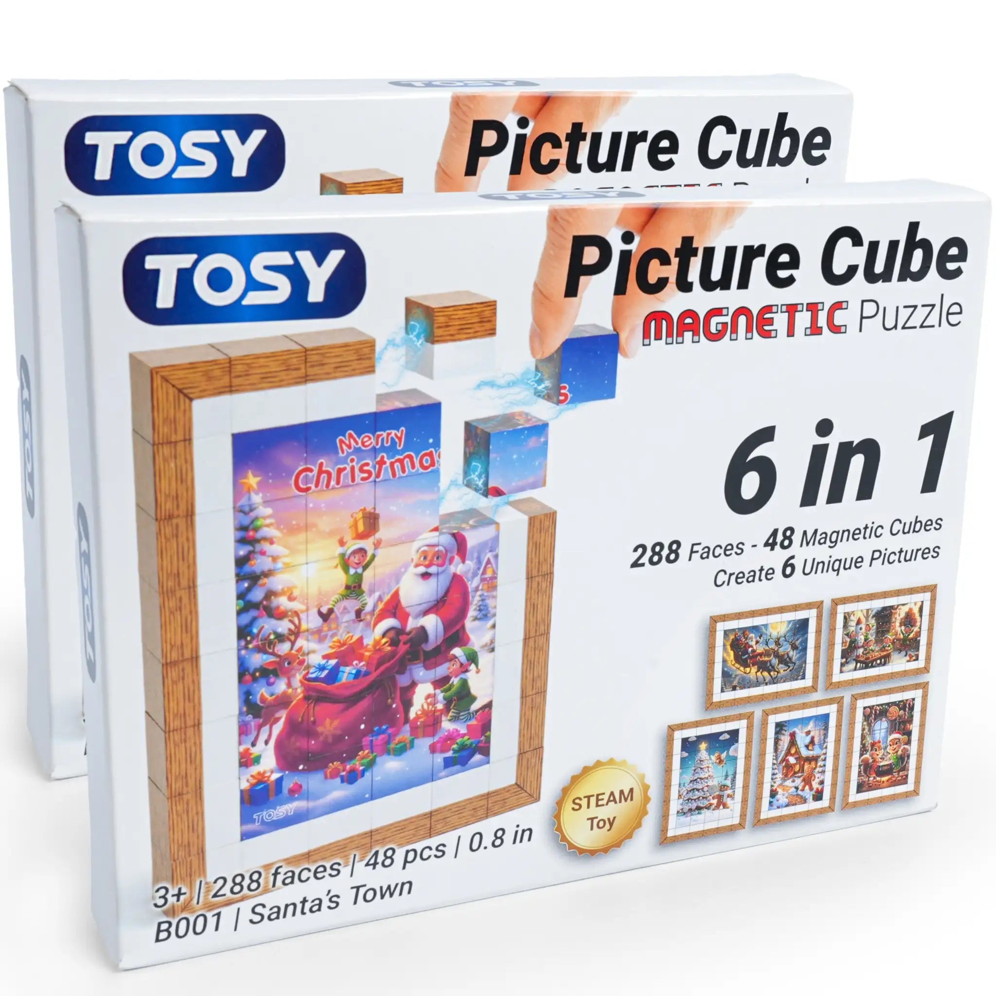 TOSY Picture Cube Santa's Town - 2 Pack