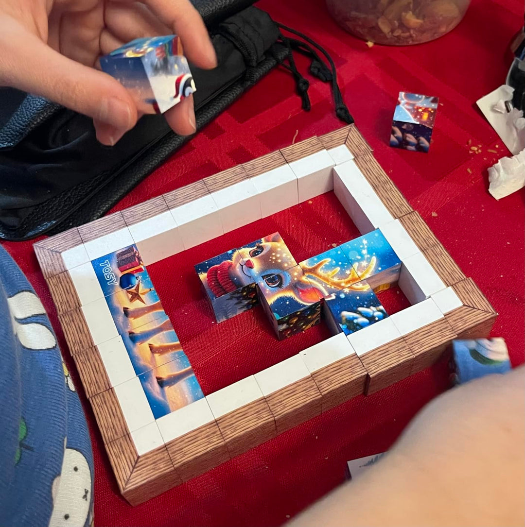 TOSY® Picture Cube – 6-in-1 Magnetic Puzzle & Creative Gift