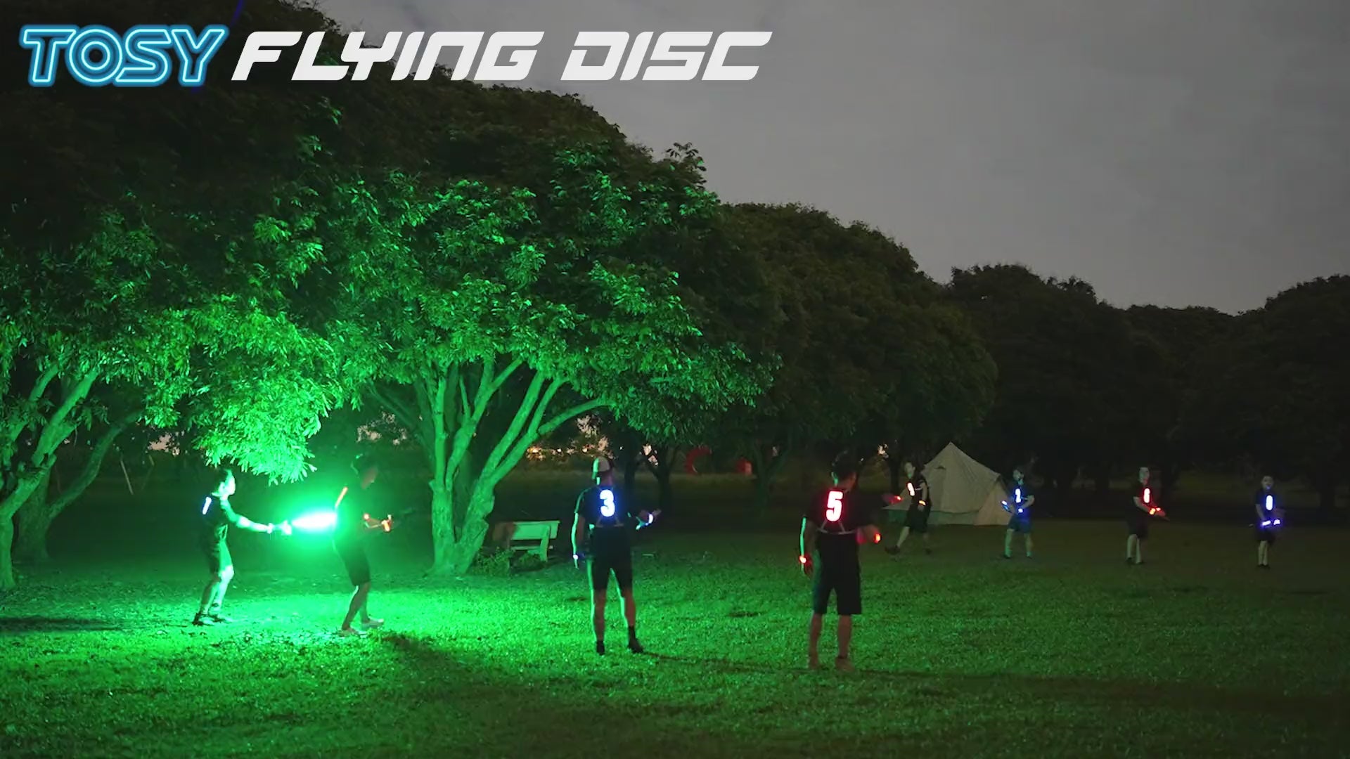 TOSY® Flying Disc RGB 2 Pack – 108 RGB LEDs Light Up Frisbee