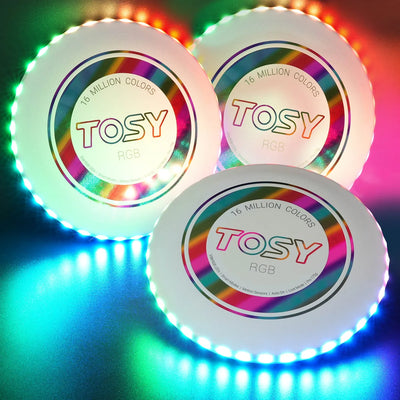 TOSY Flying Disc RGB - 3 Pack (White Disc Set)