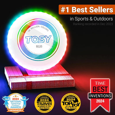 TOSY Flying Disc RGB - 2 Pack (Black & White)