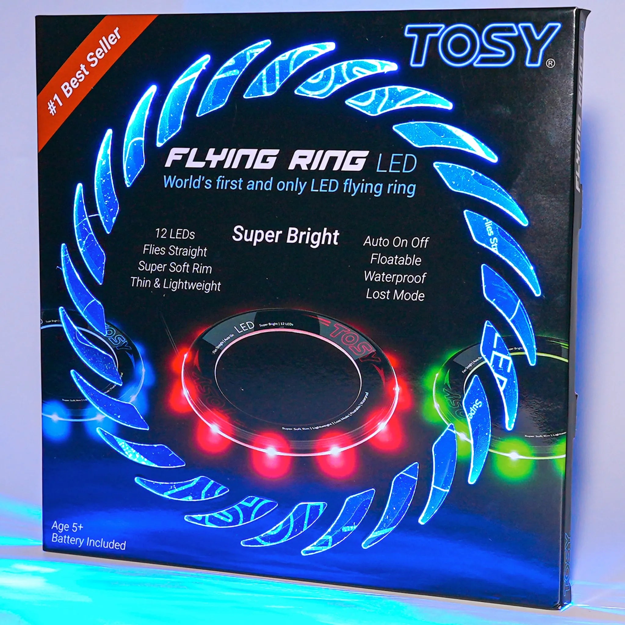 tosy flying ring mono led blue main packaging view
