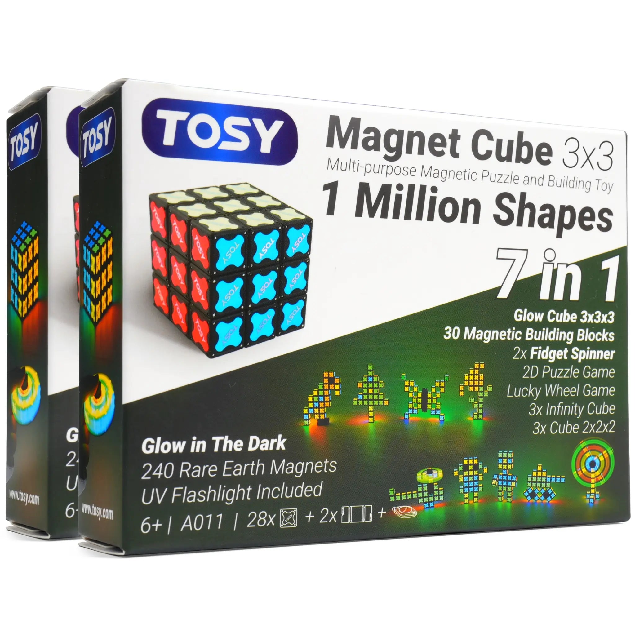 TOSY Magnet Cube 3x3 - 2 Pack
