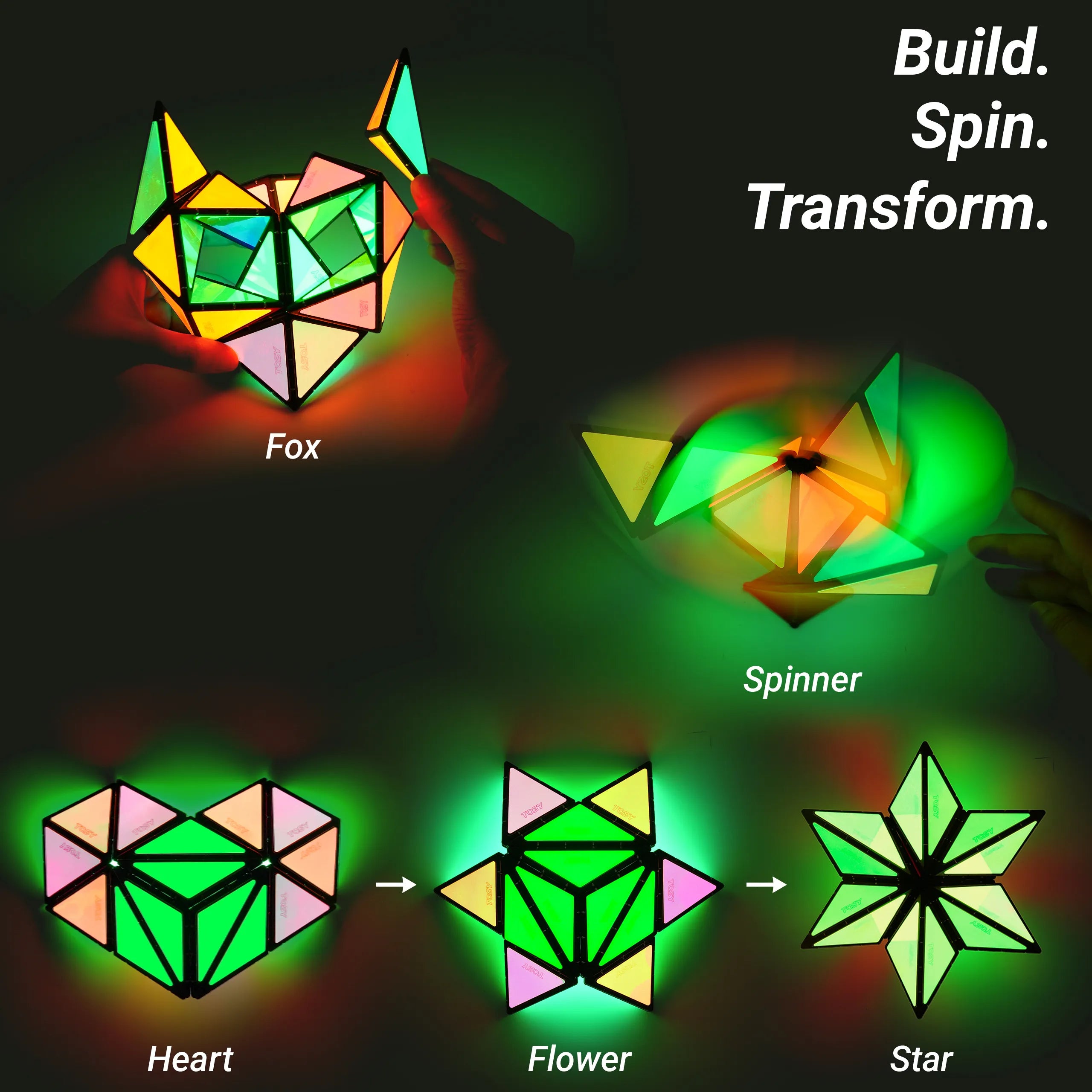 TOSY Magnet Pyramid Glow - 2 Pack