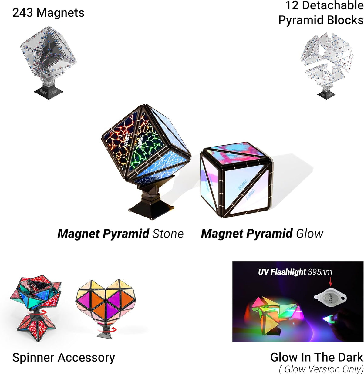 Pyramidal Magnet TOSY Magnet Pyramid Stone
