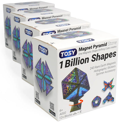 TOSY Magnet Pyramid Stone - 4 Pack