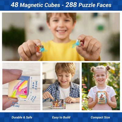 TOSY Picture Cube Cute Dino & Bunny Land – Mixed Set