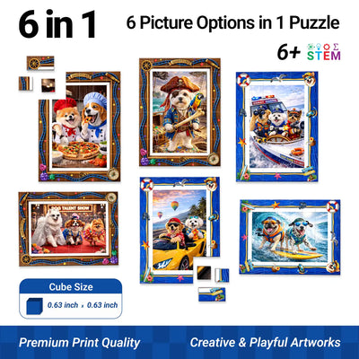TOSY Picture Cube Action Dogs