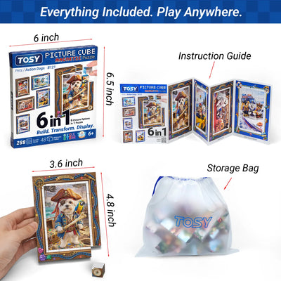 TOSY Picture Cube Action Dogs
