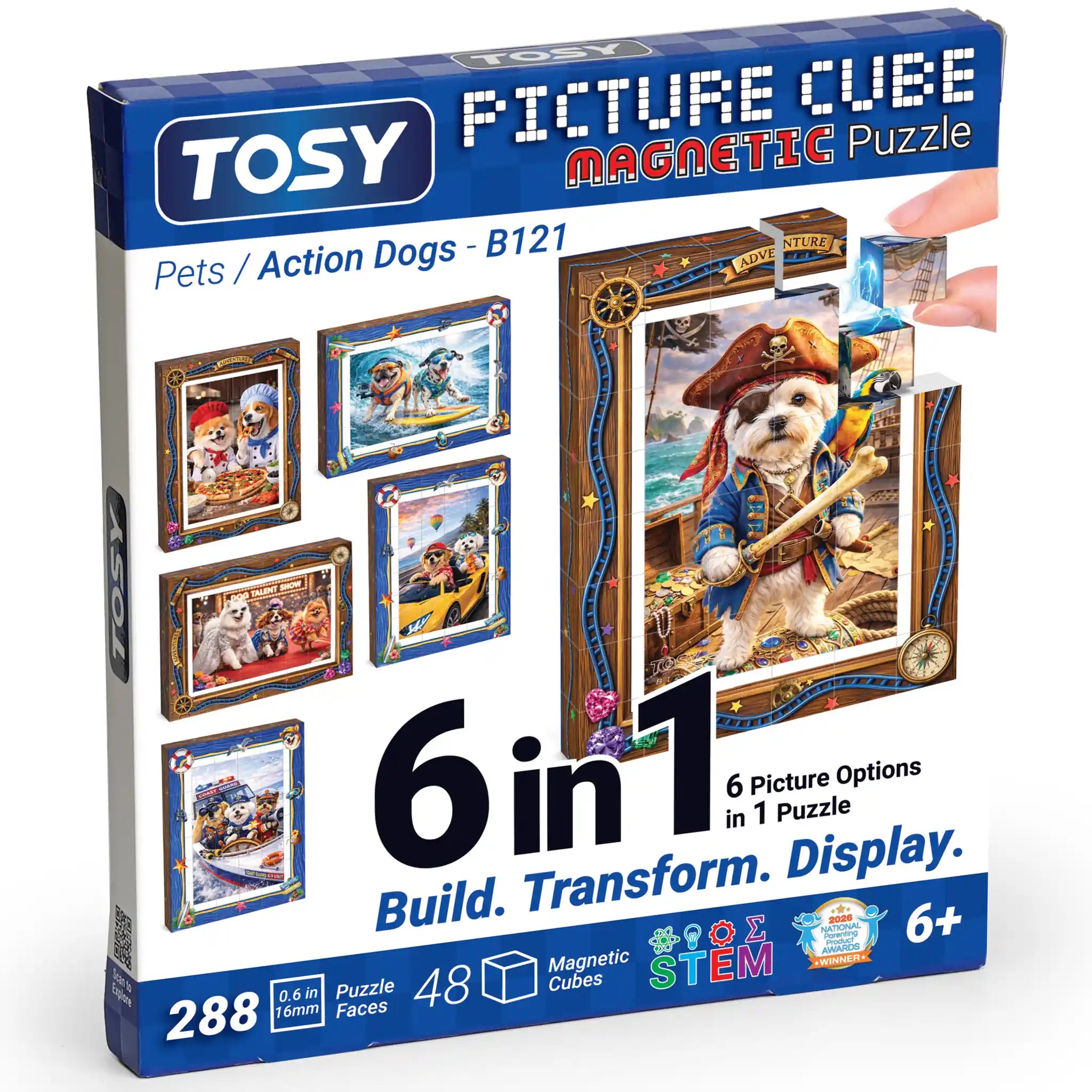 TOSY Picture Cube Action Dogs