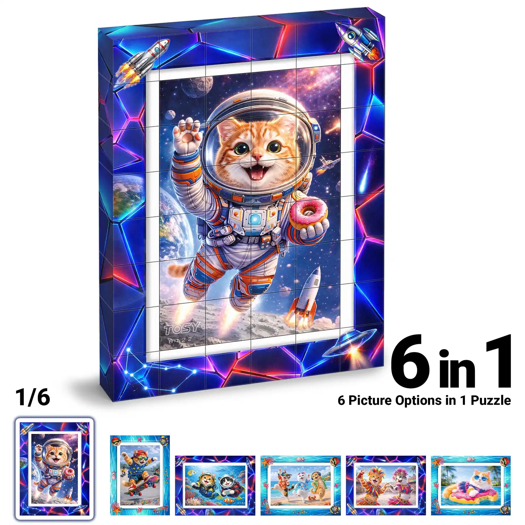 TOSY Picture Cube Adventure Cats