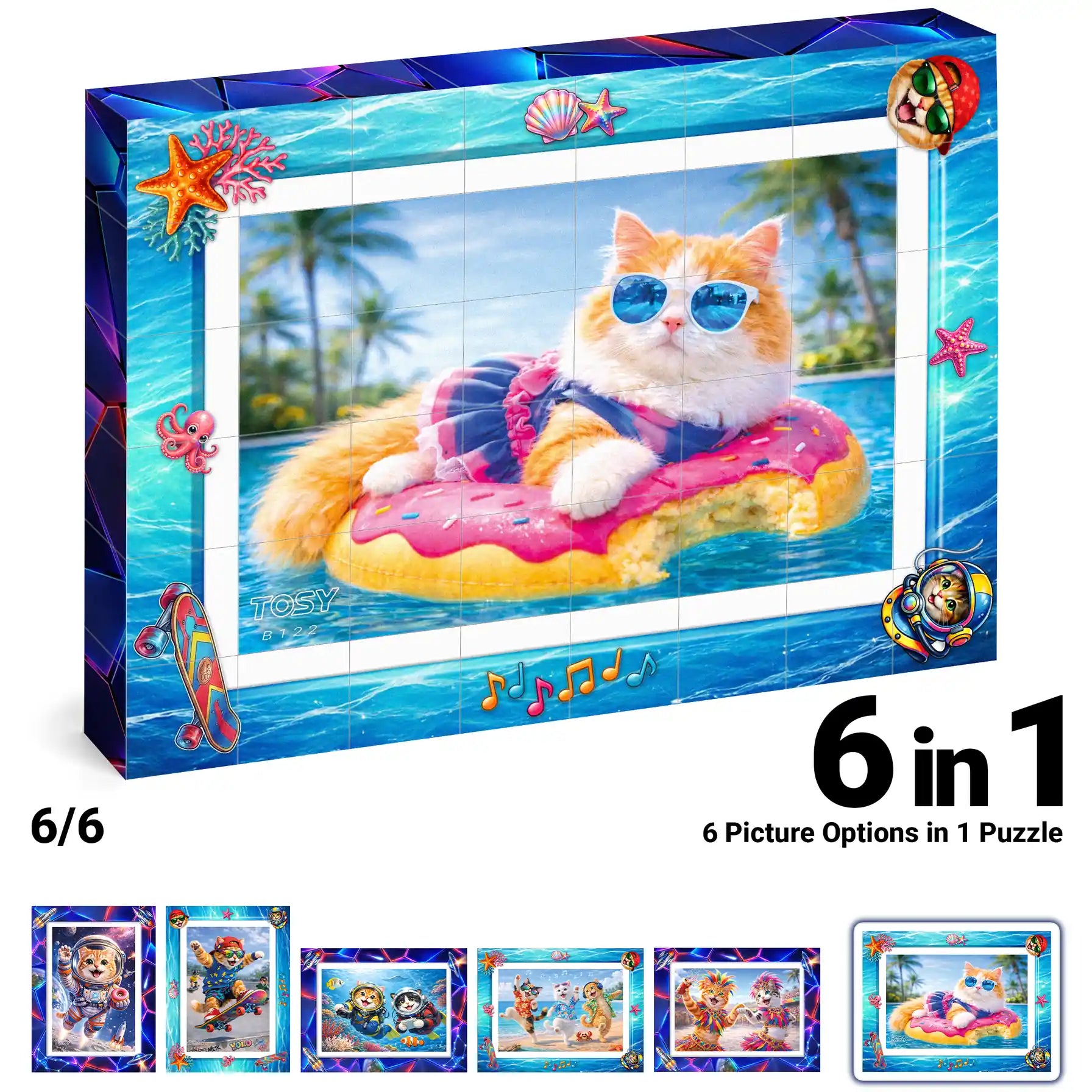TOSY Picture Cube Adventure Cats