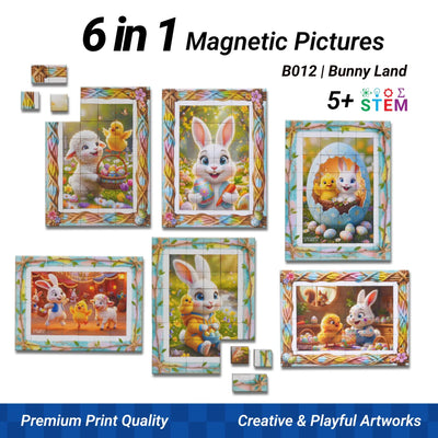 TOSY Picture Cube Cute Dino & Bunny Land – Mixed Set
