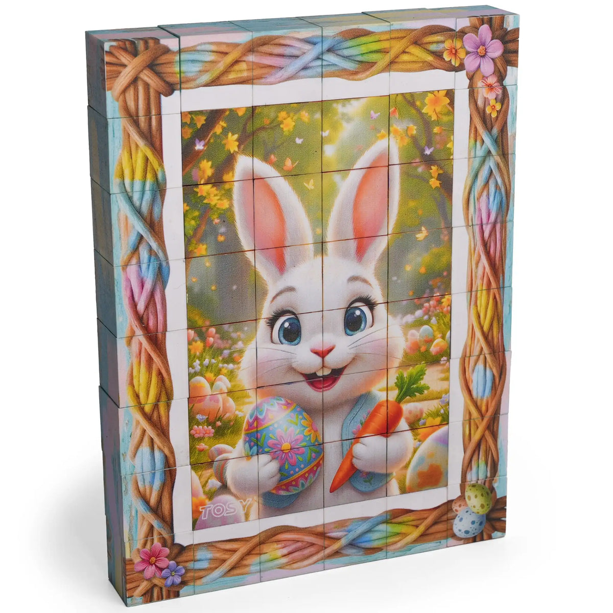 TOSY Picture Cube Bunny Land – 6-in-1 Magnetic Picture Puzzle Toy ...