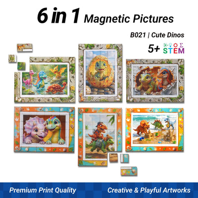 TOSY Picture Cube Cute Dino & Bunny Land – Mixed Set