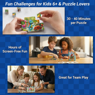 TOSY Picture Cube Cute Dino & Bunny Land – Mixed Set