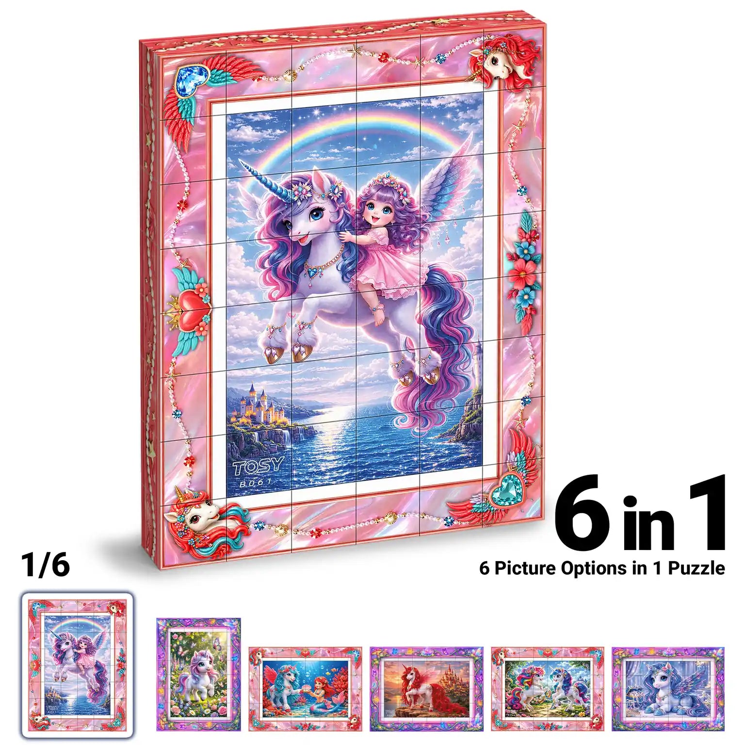 TOSY Picture Cube Fairy Unicorns