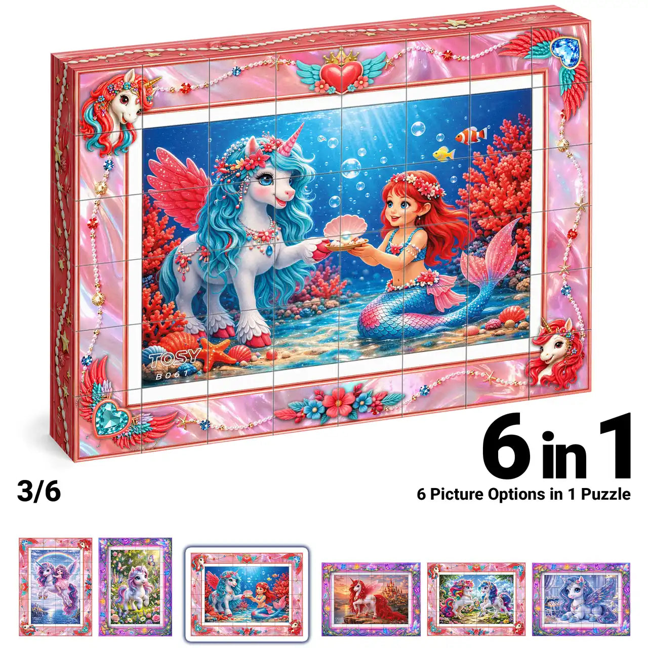 TOSY Picture Cube Fairy Unicorns
