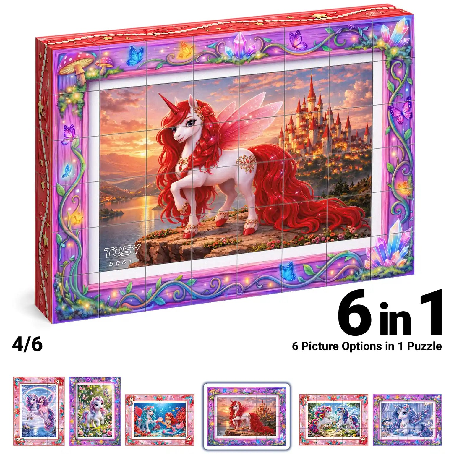 TOSY Picture Cube Fairy Unicorns